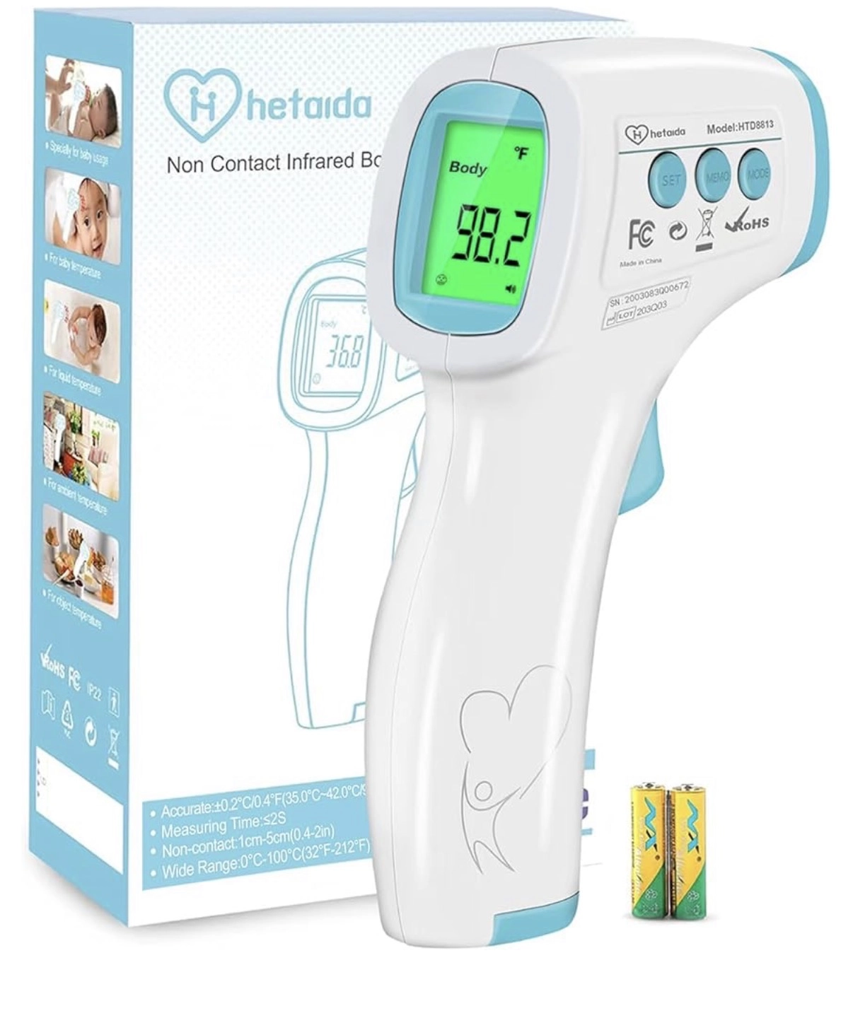 Ateş Ölçer Termometre Dijital