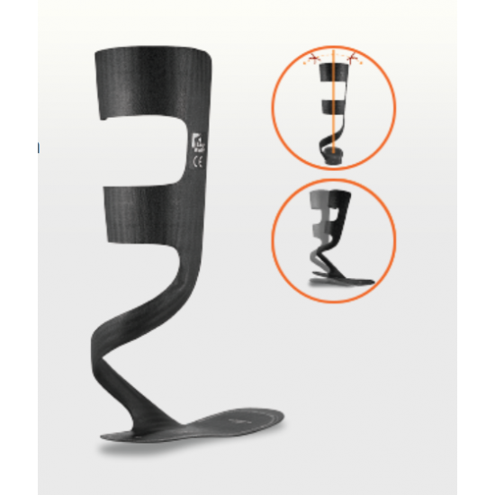 Düşük Ayak İçin Karbon Fiber AFO | Konforlu Yürüyüş Desteği* Orthobaltic İthal AFO 10F
